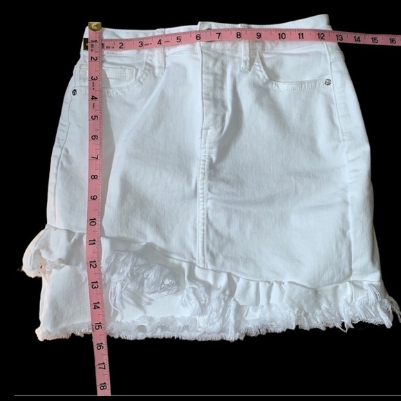SAM EDELMAN WHITE DENIM SKIRT - Picture 2 of 7
